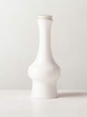 New!!CB2 White Sculptural Cruet Vase